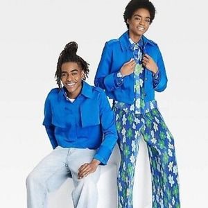 Sammy B x Target Unisex Cropped Jacket - Royal Blue Size 3X NWT